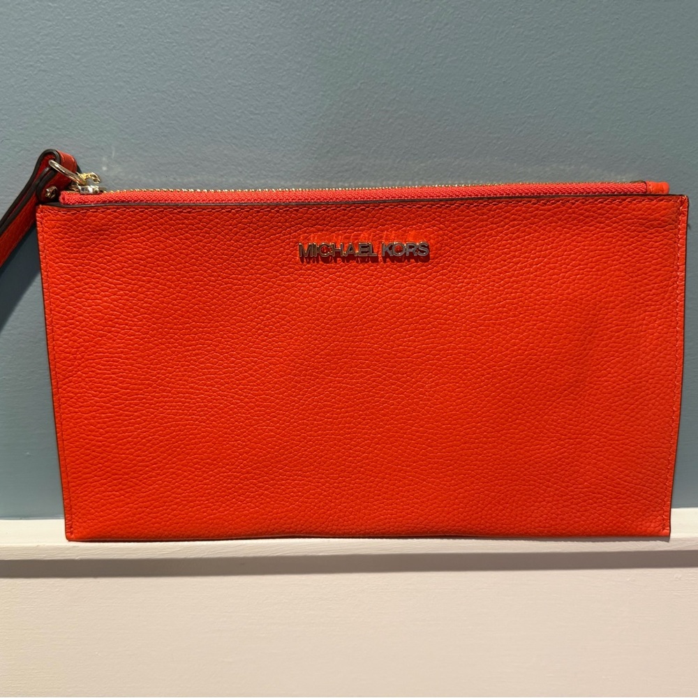 Michael Kors Orange Wristlet